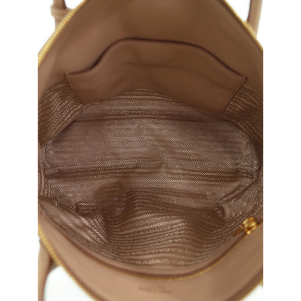Prada Vitello Daino Cammeo beige leather 2way tote bag - Picture 3 of 9